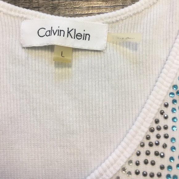 Calvin Klein Rhinestone Tank Top - Picture 3 of 6